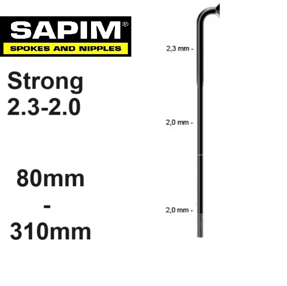 Sapim Strong zwart