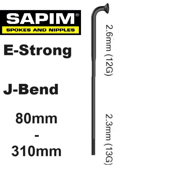 Sapim E-Strong zwart