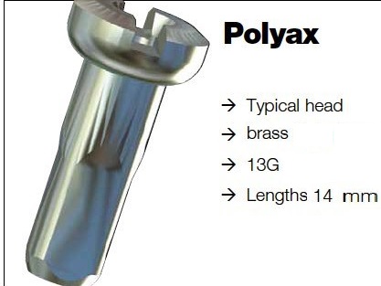 Sapim Polyax nipple - 13G - Zilver