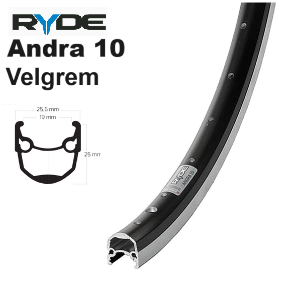 Ryde Andra 10 - Velgrem - 406 20"