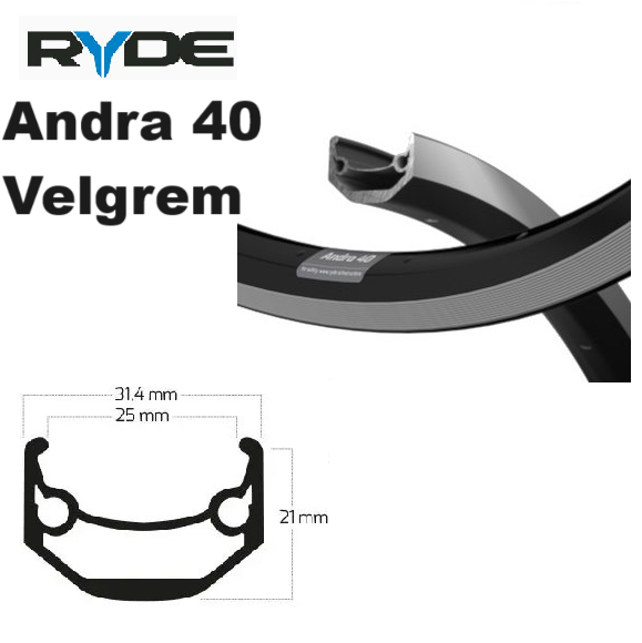 Ryde Andra 40 - Velgrem - 507