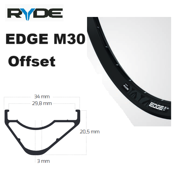 Ryde Edge M30 Offset - 622