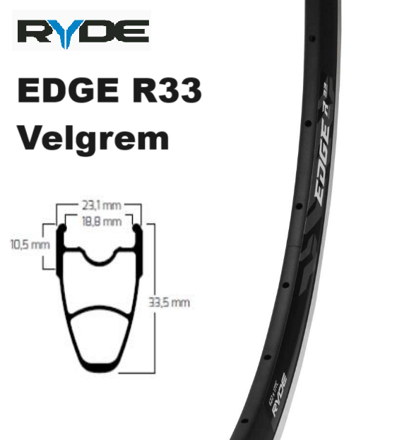 Ryde Edge R33 - Velgrem - 622