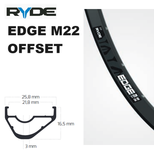 Ryde Edge M22 Offset - 622