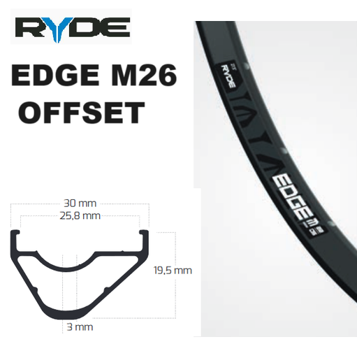 Ryde Edge M26 Offset - 622