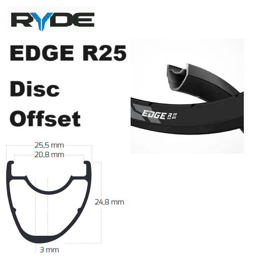 Ryde Edge R25 Offset - Disc - 622